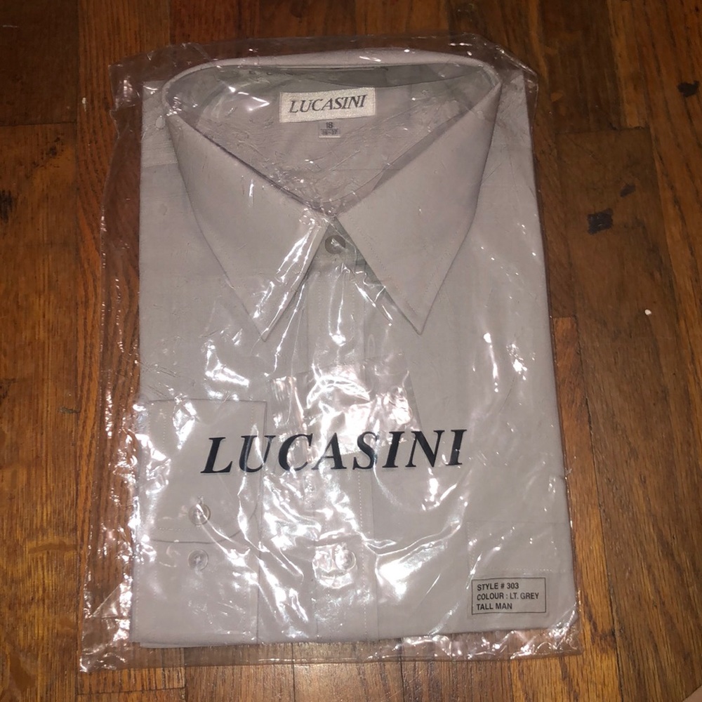 Grey Lucasini Button Up